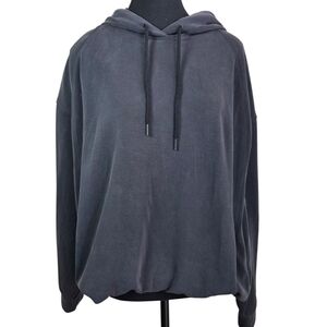 Athleta Charcoal Gray Hoodie Sweatshirt